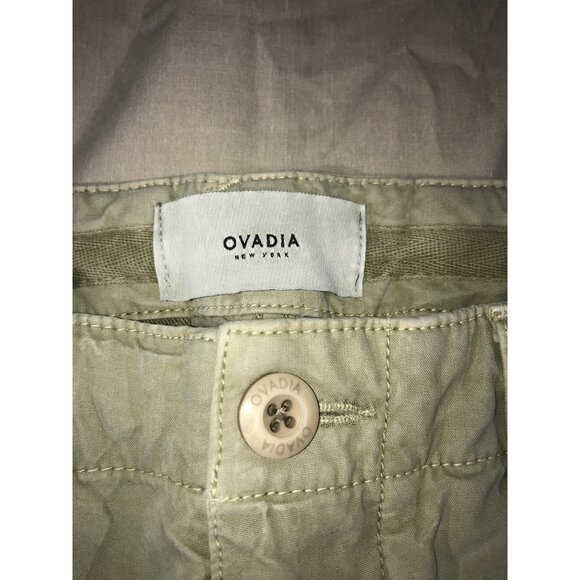 Ovadia & Sons Beige 6 Pocket Drawstring Leg Cargo Shorts - Picture 5 of 6